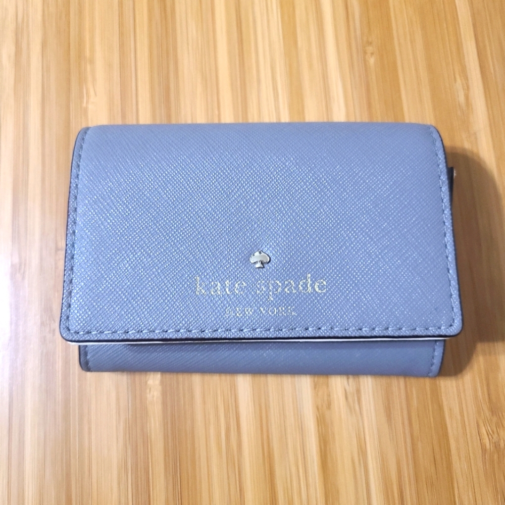 Kate Spade Mikas Pond Christine Hare gray wallet